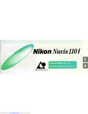 Nikon 110i - Nuvis APS Camera Instruction Manual