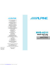 Alpine NVD-A211 SMART MAP PRO Owner's Manual