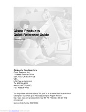 Cisco BPX 8600 Series Quick Reference Manual