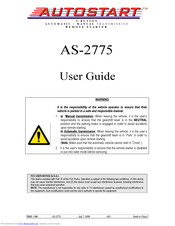 Autostart AS-2775 User Manual