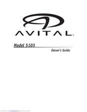 Avital 5103 Owner's Manual