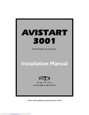 Avital AVISTART 3001 Installation Manual