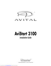 Avital AviStart 3100 Installation Manual