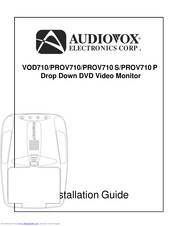 Audiovox VOD710 - DVD Player With LCD Monitor Installation Manual