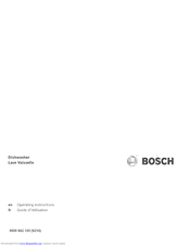 BOSCH SHX68E0xUC Operating Instructions Manual