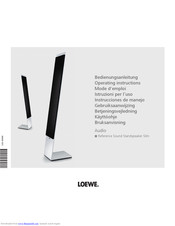 Loewe Reference Sound Standspeaker Slim Operating Instructions Manual