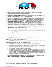 Crimestopper Traknet TN-4011 Installation Manual