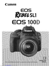CANON REBEL SL1 EOS 100D Instruction Manual