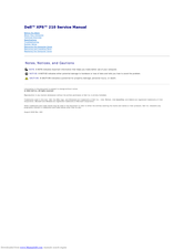 Dell XPS 210 Service Manual