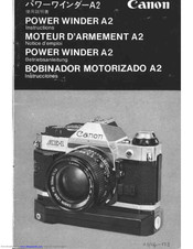 Canon POWER WINDER A2 Instructions Manual
