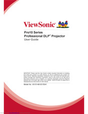 ViewSonic Pro10100 User Manual