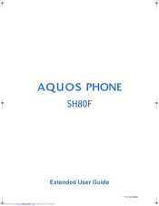 Sharp Aquos SH80F User Manual