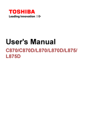 Toshiba Satellite C870D User Manual