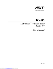 Abit KV-85 User Manual