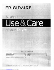 FRIGIDAIRE FARG4044MW0 Use & Care Manual