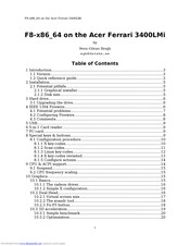 Acer Ferrari 3400LMi Manual