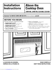 GE SCAI000 Installation Instructions Manual