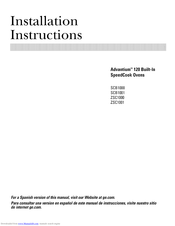 GE SCB 1001 Installation Instructions Manual