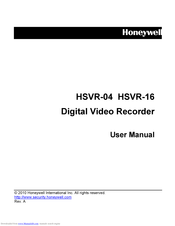 Honeywell HSVR-16 User Manual