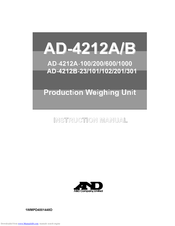 A&D AD-4212A-1000 Instruction Manual