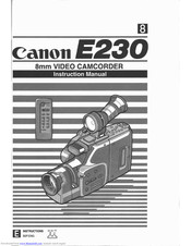 Canon E 230 Instruction Manual
