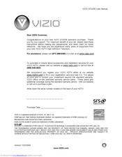 Vizio VO320E User Manual