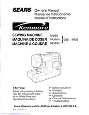 Kenmore Kenmore 385.17626 Owner's Manual