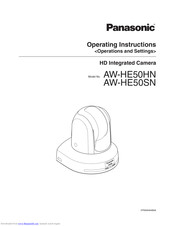 Panasonic AWHE50HN - HD INTEGRATED CAMERA Operating Instructions Manual