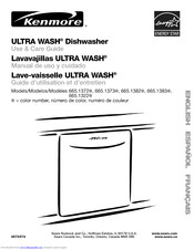 KENMORE ULTRA WASH 665.1383 Series Use & Care Manual