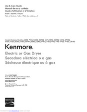 KENMORE C61182 Use & Care Manual