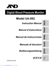 A&D UA-852 Instruction Manual