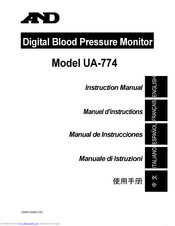 A&D UA-774 Instruction Manual