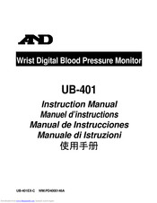 A&D UB-401 Instruction Manual