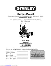 STANLEY 62ZS Owner's Manual