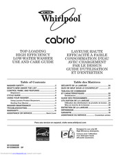 WHIRLPOOL w10330926b Use & Care Manual