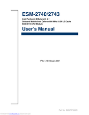 Intel ESM-2740 User Manual