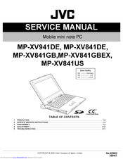 JVC MP-XV841DE Service Manual