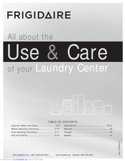 Frigidaire Washing Machines Use & Care Manual