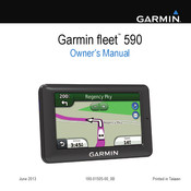 Garmin fleet 590 Owner's Manual