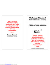 Crime Guard Crime Guard 533i4 Operation Manual