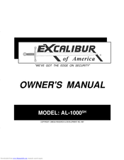 Omega Excalibur AL-1000SH Owner's Manual