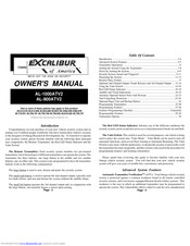 Omega Excalibur AL-900ATV2 Owner's Manual