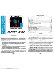 Omega Executive ClassicOne Owner's Manual