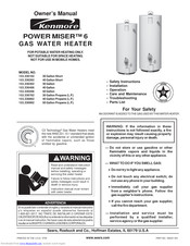 Kenmore POWER MISER 6 Owner's Manual