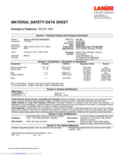 Lanier 6517 Material Safety Data Sheet