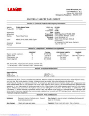 Lanier T 6055 Black Toner 117- 0098 Material Safety Data Sheet