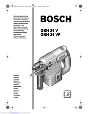 Bosch GBH 24 V Operating Instructions Manual