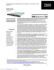 IBM eServer 325 Sales Manual