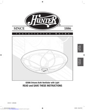 Hunter Orleans 82006 Installation Manual