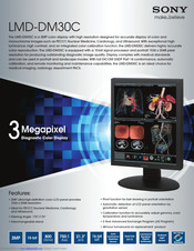 Sony LMDDM30C Specification Sheet
